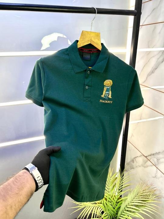 Hackett Dark Green Premium Collar Neck Polo T-shirt F2835-dgr Price in India - Buy at Bootery - Image 2