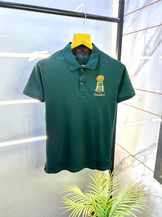 Hackett Dark Green Premium Collar Neck Polo T-shirt F2835-dgr Price in India - Buy at Bootery