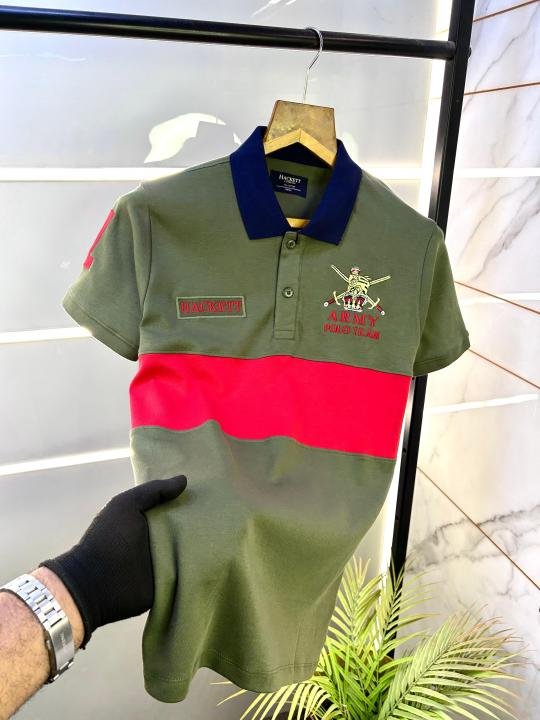 Hackett Green Premium Collar Neck Polo T-shirt F2835-gr Price in India - Buy at Bootery