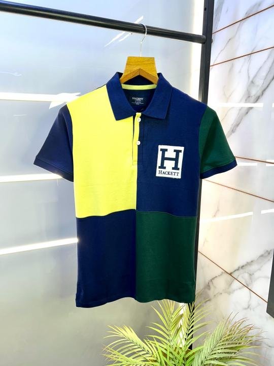 Hackett Blue Premium Collar Neck Polo T-shirt F2835-bu - Best Price Online - Bootery