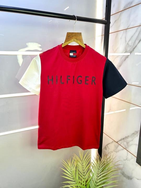 Buy Tommy Hilfiger Red Premium Round Neck Printed T-shirt F2544-re Online in India - Bootery