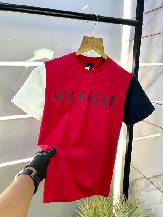 Buy Tommy Hilfiger Red Premium Round Neck Printed T-shirt F2544-re Online in India - Bootery - Image 2