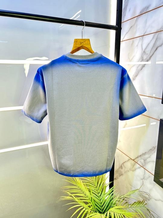Amiri Grey Imported Printed Drop Shoulder Oversized T-shirt F2658-gy - Image 4