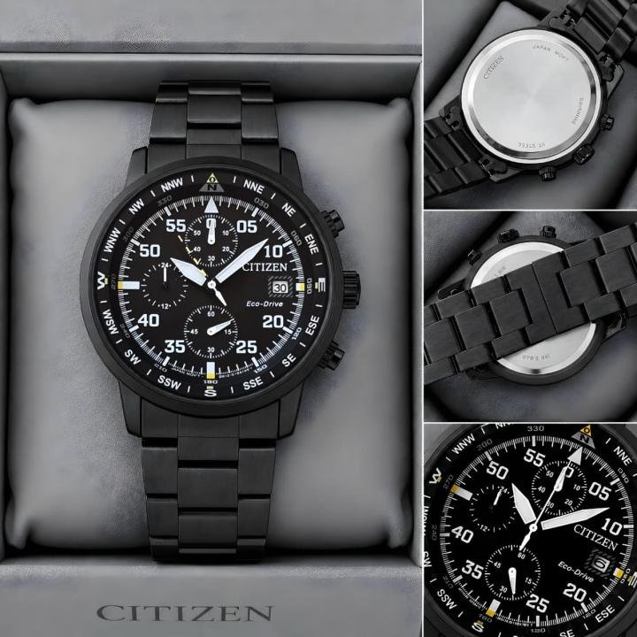 Buy Citizen Men's Eco-Drive Aviator Chronograph Watch Online in India - Style 2 - Bootery - Image 4