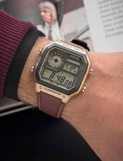 Buy Casio AE-1200 Illuminator Brown J1234 Watch Online in India - Bootery