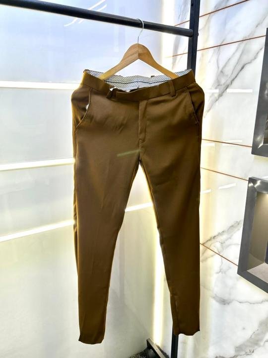 Balmain Paris Imported Dark Brown Super Premium Korean Trouser F3648-dbr