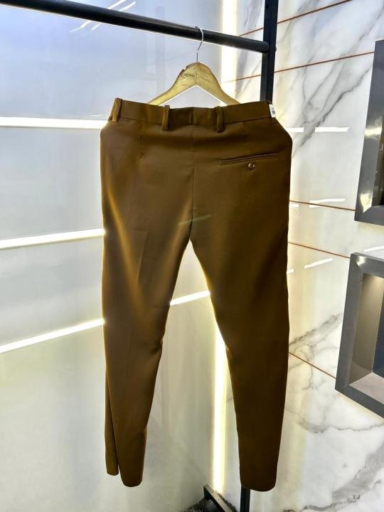 Balmain Paris Imported Dark Brown Super Premium Korean Trouser F3648-dbr Price in India - Buy at Bootery - Image 3
