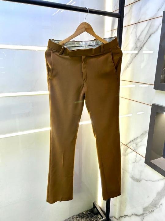 Balmain Paris Imported Brown Super Premium Korean Trouser F3648-br