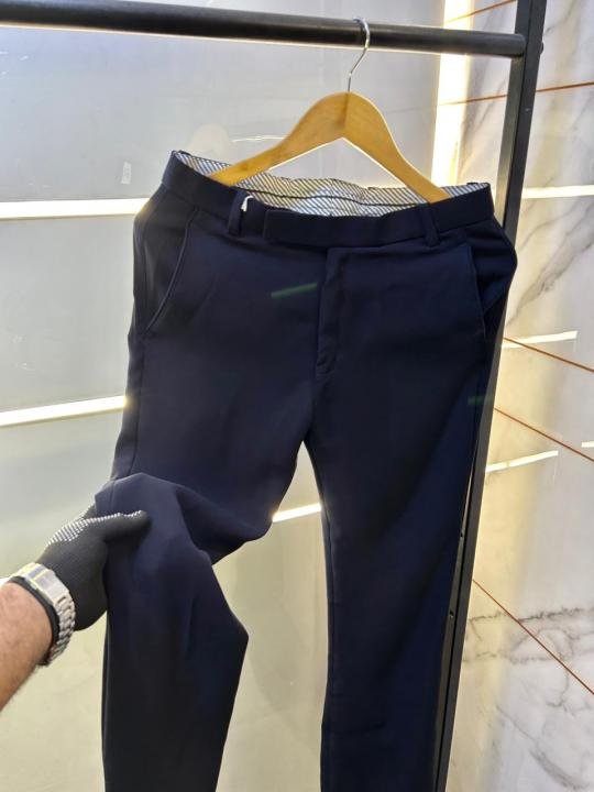 Balmain Paris Imported Navy Super Premium Korean Trouser F3648-ny - Image 4