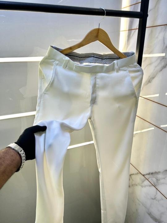 Balmain Paris Imported White Super Premium Korean Trouser F3648-wh - Best Price Online - Bootery - Image 4