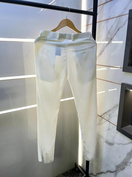 Balmain Paris Imported White Super Premium Korean Trouser F3648-wh - Best Price Online - Bootery - Image 3