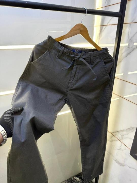 Buy Ralph Lauren Imported Dark Grey Super Premium Cotton Blind Trouser F3140-dgy Online in India - Style 1 - Bootery - Image 4