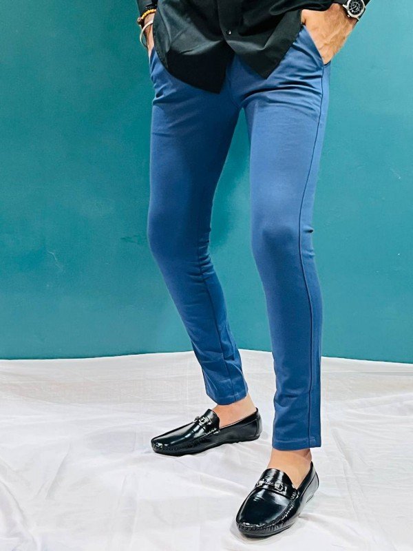 Calvin Klein Petrol Blue Premium Trouser 171 - Image 3