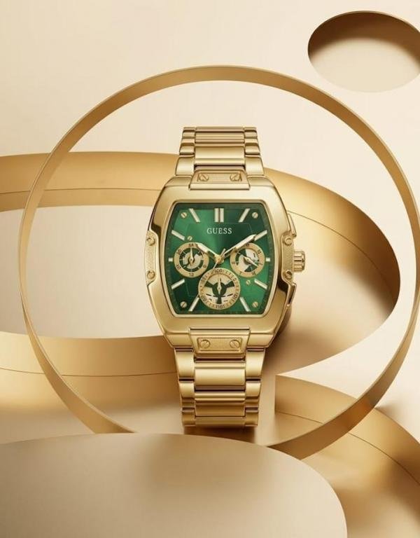 Guess Phoenix Gold-green | Premium Watch - Image 1