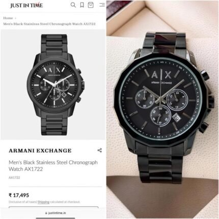 Armani Exchange Gunmetal Watch for Men - Best Price Online - Bootery