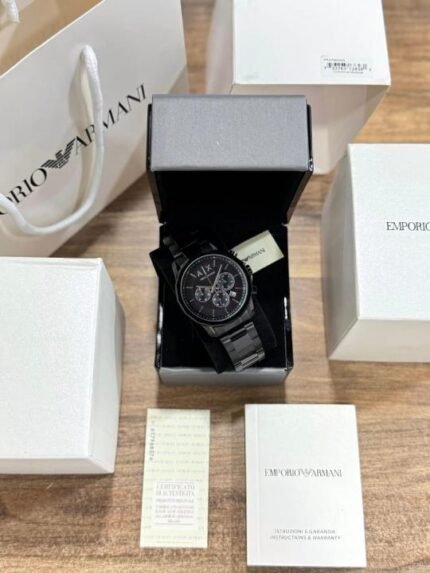 Armani Exchange Gunmetal Watch for Men - Best Price Online - Bootery - Image 2