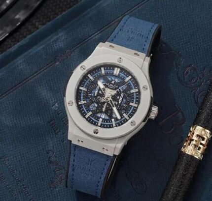 Buy Hublot Big Bang Chronograph Silver Blue Watch Online in India - Bootery