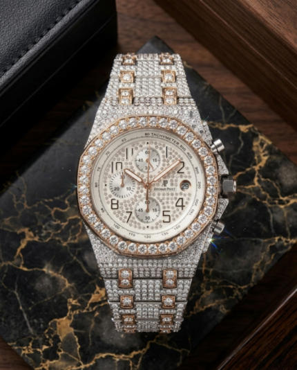 Buy Audemars Piguet royal Oak TachyMeter Iced Out Watch Online in India - Bootery