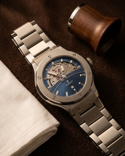 Buy Hublot Classic Fusion Titanium Blue Watch Online in India - Bootery