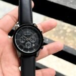 Armani Exchange Gunmetal Leather J1046 Watch for Men - Best Price Online - Bootery - Image 3