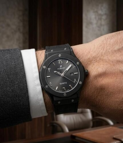 Hublot Classic Fusion Magic Black Watch for Men - Best Price Online - Bootery