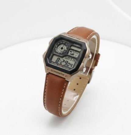 Casio AE-1200 Illuminator Light Brown Watch Price in India - Buy at Bootery