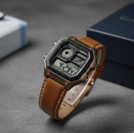 Casio AE-1200 Illuminator Light Brown Watch Price in India - Buy at Bootery - Image 2