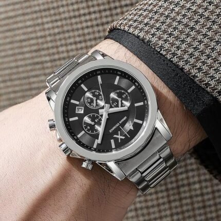 Armani Exchange Gunmetal Watch Price in India - Style 2 - Buy at Bootery