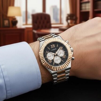 Buy Guess Equity Copper Black Watch Online in India - Bootery