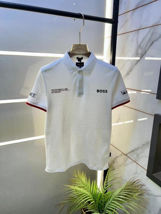 Buy Boss X Porsche Edition White Collar Neck Premium Polo T-shirt F3430-w2 Online in India - Bootery - Image 13