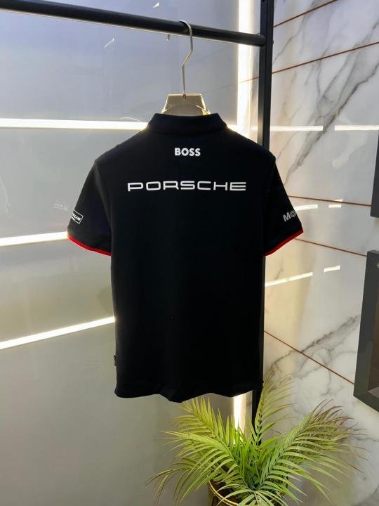 Buy Boss X Porsche Edition Black Collar Neck Premium Polo T-shirt F3430-b2 Online in India - Bootery - Image 13