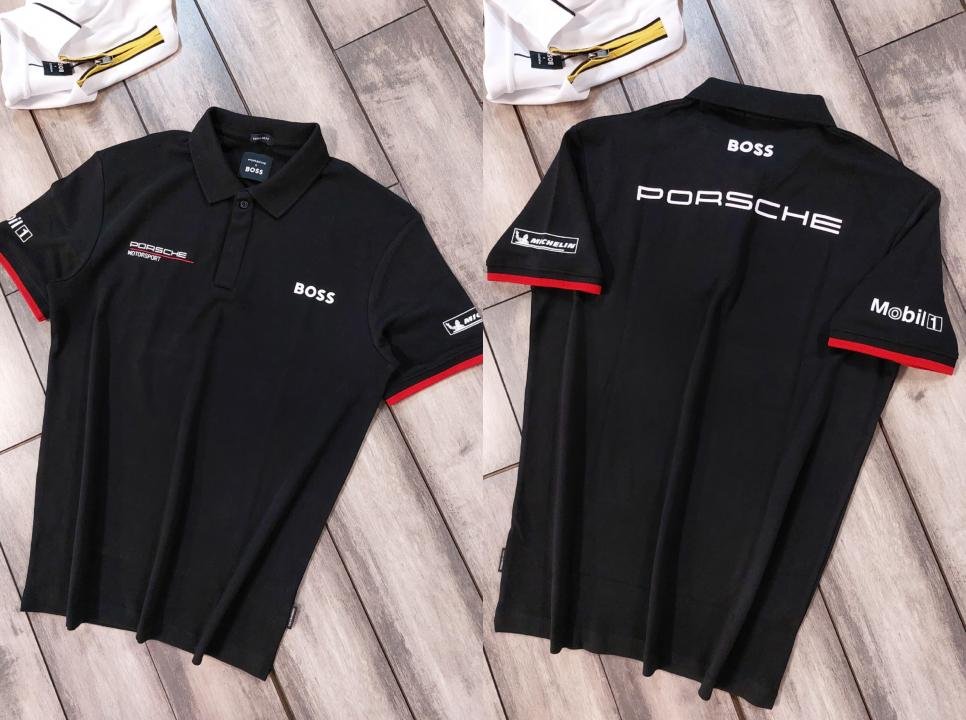 Buy Boss X Porsche Edition Black Collar Neck Premium Polo T-shirt F3430-b2 Online in India - Bootery - Image 11