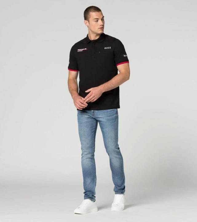 Buy Boss X Porsche Edition Black Collar Neck Premium Polo T-shirt F3430-b2 Online in India - Bootery - Image 10
