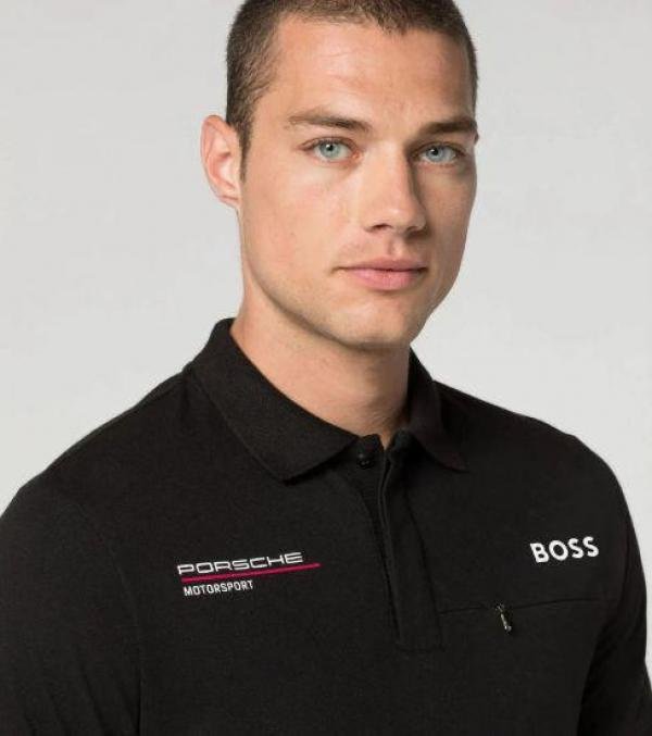 Buy Boss X Porsche Edition Black Collar Neck Premium Polo T-shirt F3430-b2 Online in India - Bootery - Image 9
