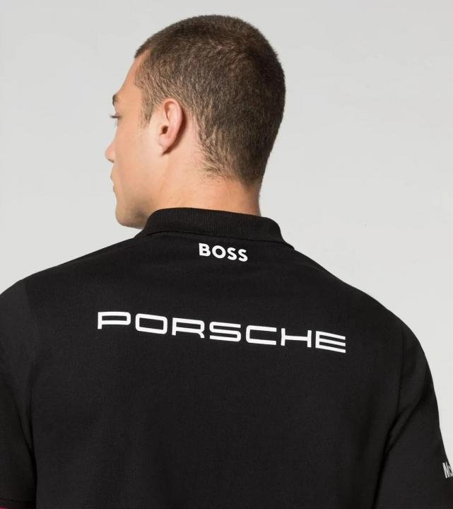 Buy Boss X Porsche Edition Black Collar Neck Premium Polo T-shirt F3430-b2 Online in India - Bootery - Image 8
