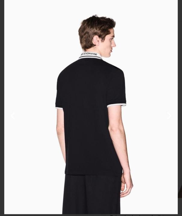 Armani Exchange Black Polo Premium Collar Neck T-shirt F3706-b2 Price in India - Buy at Bootery - Image 8