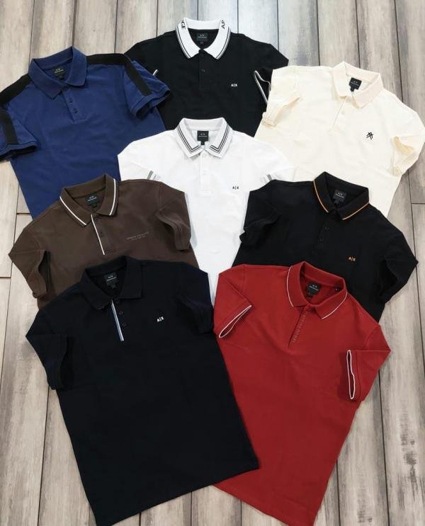 Armani Exchange Navy Polo Premium Collar Neck T-shirt F3706-ny Price in India - Buy at Bootery - Image 8