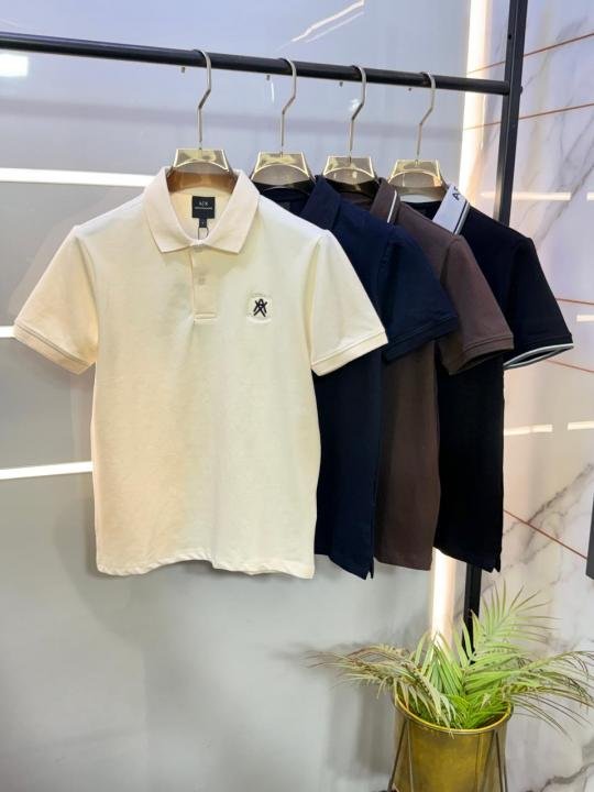 Armani Exchange Navy Polo Premium Collar Neck T-shirt F3706-ny Price in India - Buy at Bootery - Image 4