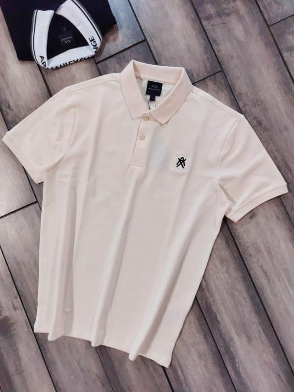 Armani Exchange Cream Polo Premium Collar Neck T-shirt F3706-cr Price in India - Buy at Bootery - Image 8