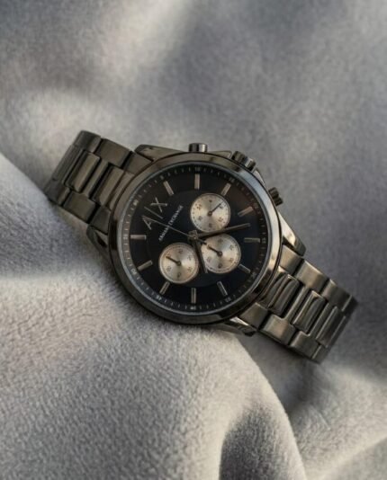 Armani Exchange Gunmetal Watch Price in India - Buy at Bootery