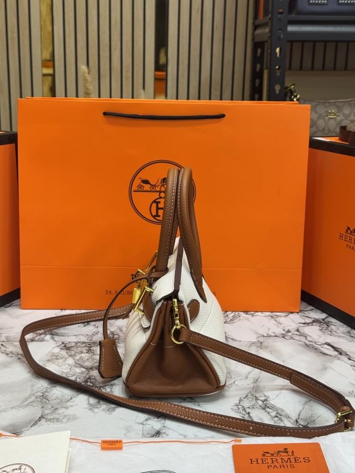 Hermes Togo Horseshoe Birkin Handbag With OG Box And Dust Bag With Carry Bag - Best Price Online - Style 1 - Bootery - Image 3