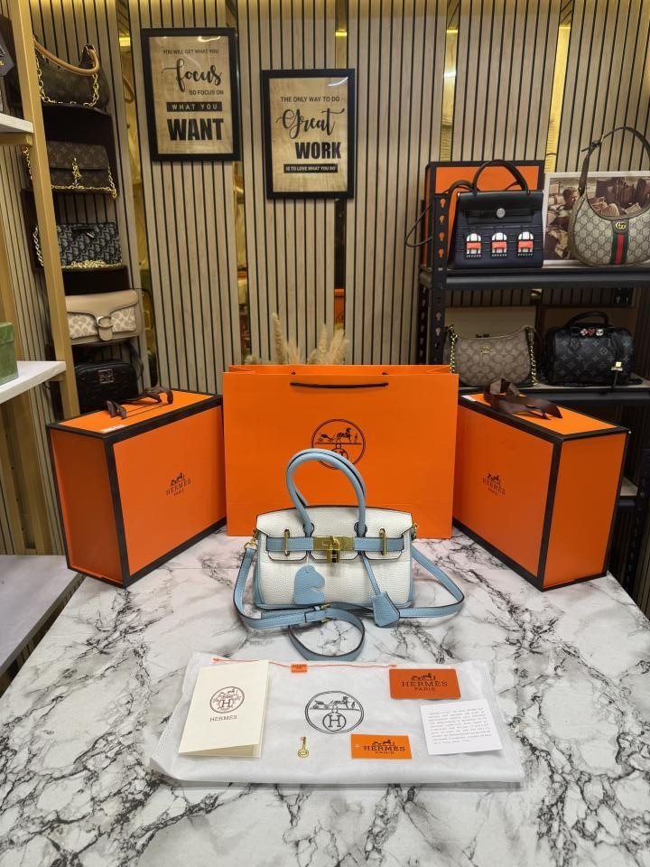 Buy Hermes Togo Horseshoe Birkin Handbag With OG Box And Dust Bag With Carry Bag Online in India - Style 2 - Bootery