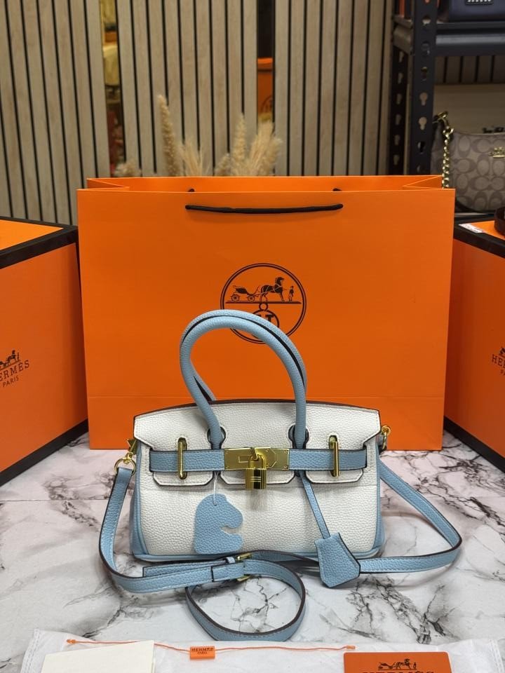 Buy Hermes Togo Horseshoe Birkin Handbag With OG Box And Dust Bag With Carry Bag Online in India - Style 2 - Bootery - Image 5