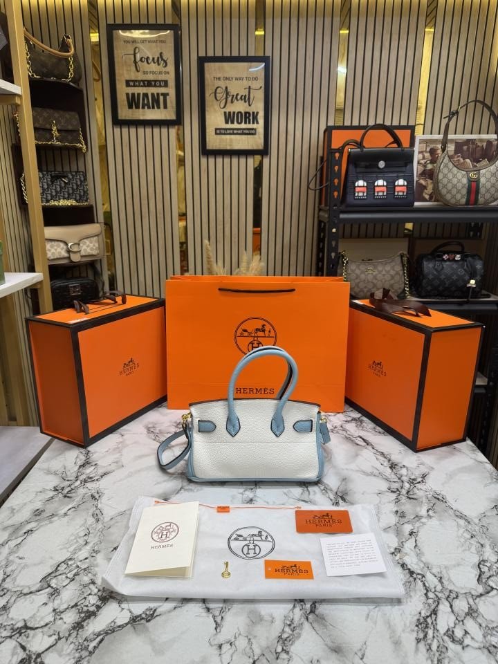 Buy Hermes Togo Horseshoe Birkin Handbag With OG Box And Dust Bag With Carry Bag Online in India - Style 2 - Bootery - Image 2