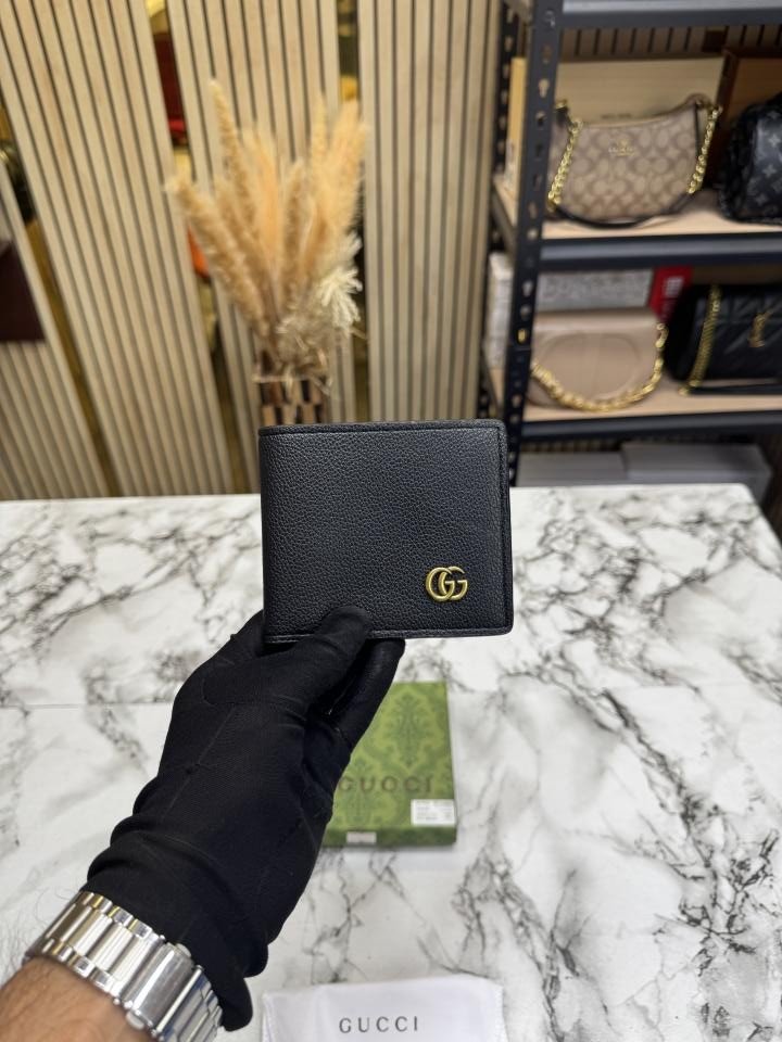 Gucci GG Marmont Leather Bifold Wallet With Og Box And Dust Bag Black Price in India - Buy at Bootery - Image 8