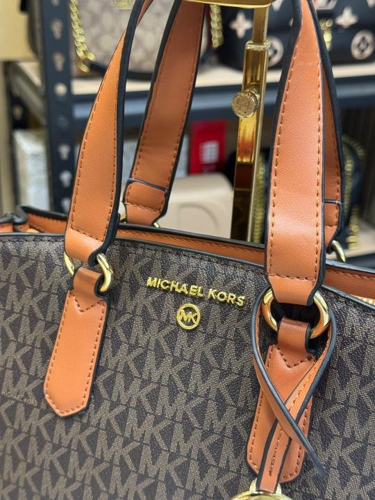 Buy Michael Kors Emma Satchel Bag With Magnetic Box And Dust Bag Online in India - Style 2 - Bootery - Image 5