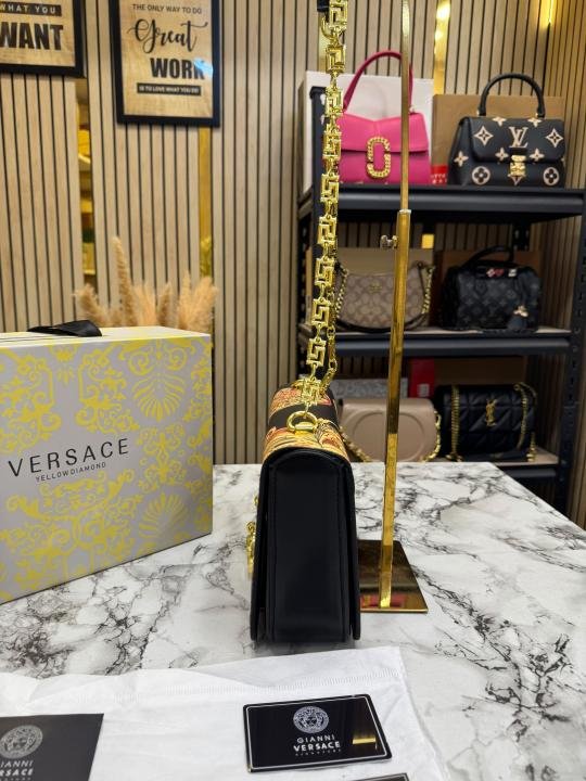 Versace Baroque Chain Shoulder Bag With Box And Dust Bag Price in India - Style 1 - Buy at Bootery - Image 3