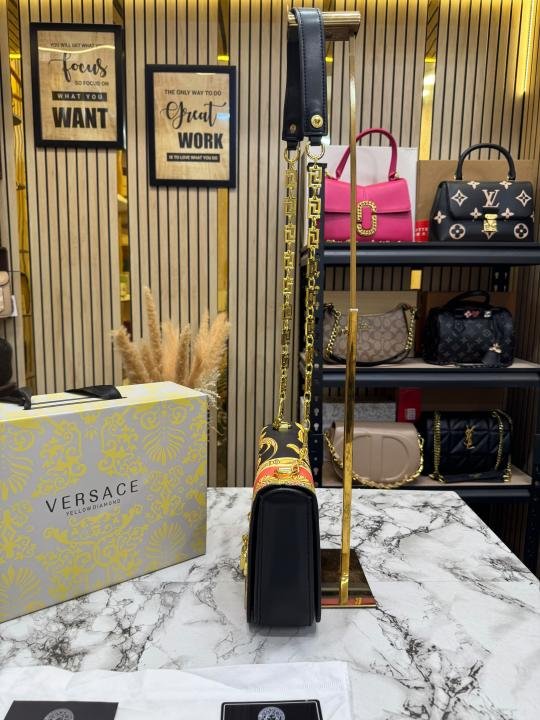 Versace Baroque Chain Shoulder Bag With Box And Dust Bag Price in India - Style 3 - Buy at Bootery - Image 3