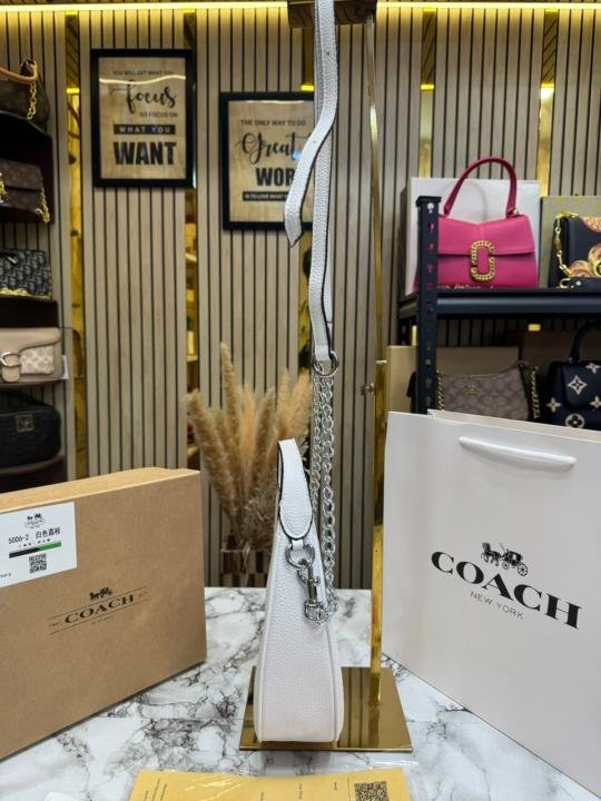 Buy Coach Signature Canvas Crescent Bag With Box And Dust Bag Including Carry Bag Online in India - Style 1 - Bootery - Image 3