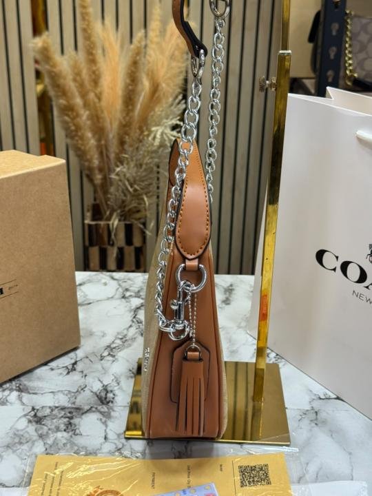 Coach Signature Canvas Crescent Bag With Box And Dust Bag Including Carry Bag Price in India - Style 2 - Buy at Bootery - Image 4